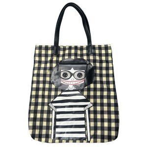 Marc by Marc Jacobs *RARE* Miss Marc Y2K Vinyl Buffalo Plaid Tote Bag